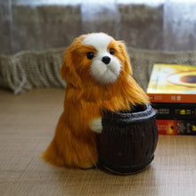 Load image into Gallery viewer, Precious Furry Cocker Spaniel Love Resin and Faux Fur Pencil Holder-F-1