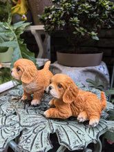 Load image into Gallery viewer, Precious Golden Retriever Puppies Resin Statue Figurines - 2 pcs pair-1 pair 2 dogs-7