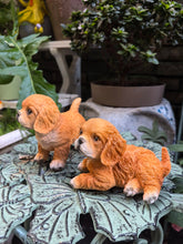 Load image into Gallery viewer, Precious Golden Retriever Puppies Resin Statue Figurines - 2 pcs pair-2