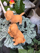 Load image into Gallery viewer, Precious Golden Retriever Puppies Resin Statue Figurines - 2 pcs pair-3