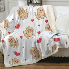 Load image into Gallery viewer, Precious Goldendoodle Love Soft Warm Fleece Blanket-Blanket-Blankets, Goldendoodle, Home Decor-12