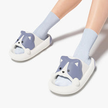 Load image into Gallery viewer, Precious Husky Love Rubber Slippers-Footwear-Accessories, Dog Mom Gifts, Siberian Husky, Slippers-1