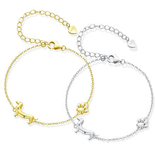 Load image into Gallery viewer, Precious Little Dachshund Charm Bracelet – Gold-Tone Gift for Her-Accessories-Accessories,Bracelet,Dachshund,Dog Memorial Gifts,Dog Mom Gifts,Jewellery-6