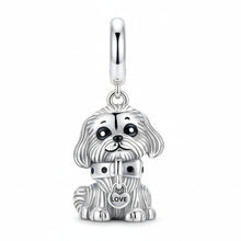 Load image into Gallery viewer, Precious Maltese Puppy Pendant for Bracelet – Cute Jewelry-Accessories-Accessories,Charm Beads,Dog Memorial Gifts,Dog Mom Gifts,Jewellery,Maltese-2