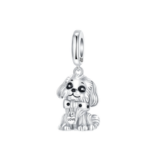 Load image into Gallery viewer, Precious Maltese Puppy Pendant for Bracelet – Cute Jewelry-SCR6786-1