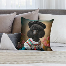 Load image into Gallery viewer, Precious Parisian Black Poodle Plush Pillow Case-Cushion Cover-Dog Dad Gifts, Dog Mom Gifts, Home Decor, Pillows, Poodle-2