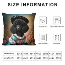 Load image into Gallery viewer, Precious Parisian Black Poodle Plush Pillow Case-Cushion Cover-Dog Dad Gifts, Dog Mom Gifts, Home Decor, Pillows, Poodle-6