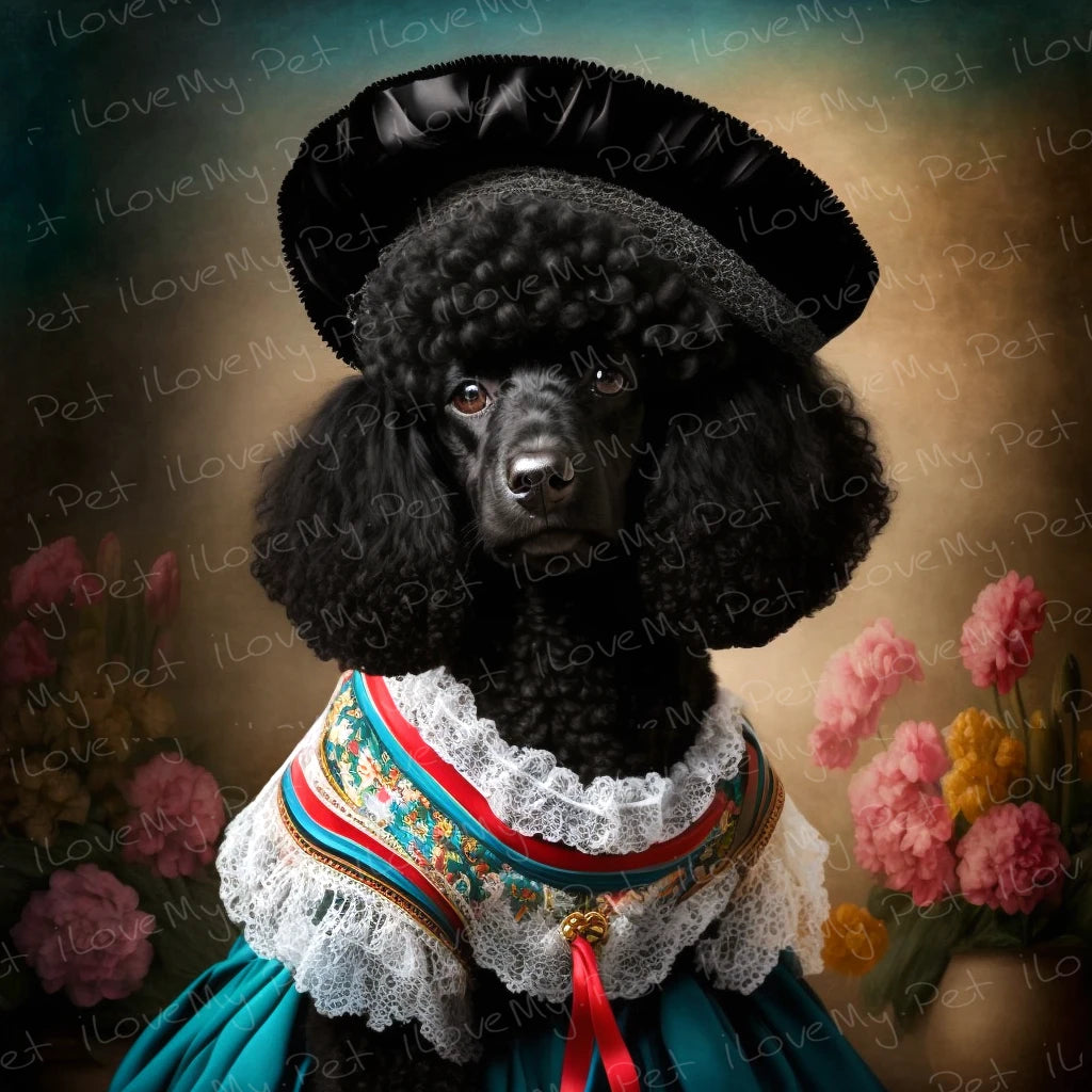 Precious Parisian Black Poodle Wall Art Poster-Art-Dog Art, Home Decor, Poodle, Poster-1