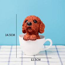 Load image into Gallery viewer, Precious Teacup Doodle Love Resin Figurine Statues-Figurines-Dog Memorial Gifts,Doodle,Figurines-11