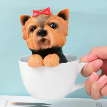 Load image into Gallery viewer, Precious Teacup Yorkie Love Resin Figurine Statue-Figurines-Dog Memorial Gifts,Figurines,Yorkshire Terrier-1
