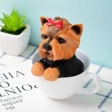 Load image into Gallery viewer, Precious Teacup Yorkie Love Resin Figurine Statue-Figurines-Dog Memorial Gifts,Figurines,Yorkshire Terrier-2