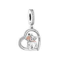 Load image into Gallery viewer, Precious Westie Dog Dangle Charm – Silver Jewelry-FC3461-1