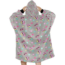 Load image into Gallery viewer, Precious Yorkie Love Blanket Hoodie for Women-Blanket-Apparel, Blanket Hoodie, Blankets, Yorkshire Terrier-3