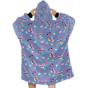 Precious Yorkie Love Blanket Hoodie for Women-Blanket-Apparel, Blanket Hoodie, Blankets, Yorkshire Terrier-6