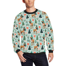 Load image into Gallery viewer, Presents and Paws Boxer Christmas Fuzzy Sweatshirt for Men-Apparel-Apparel, Boxer, Christmas, Dog Dad Gifts, Sweatshirt-S-1