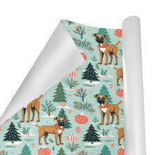 Load image into Gallery viewer, Presents and Paws Boxer Christmas Gift Wrapping Paper - 2 Rolls-Christmas Ornament-Boxer,Christmas,Wrapping Paper-3