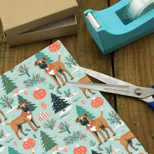 Load image into Gallery viewer, Presents and Paws Boxer Christmas Gift Wrapping Paper - 2 Rolls-Christmas Ornament-Boxer,Christmas,Wrapping Paper-4