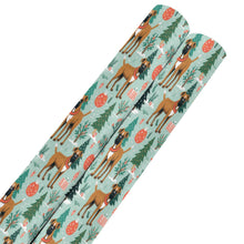 Load image into Gallery viewer, Presents and Paws Boxer Christmas Gift Wrapping Paper - 2 Rolls-Christmas Ornament-Boxer,Christmas,Wrapping Paper-Boxer-5