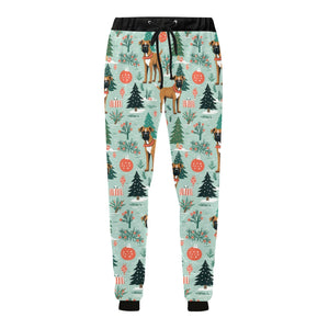 Presents and Paws Boxer Christmas Unisex Sweatpants-Apparel-Apparel, Boxer, Christmas, Dog Dad Gifts, Dog Mom Gifts, Pajamas-4