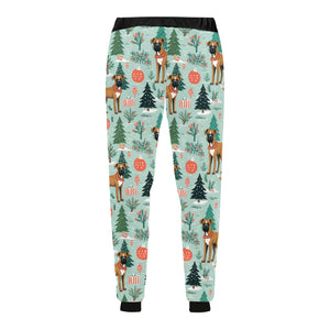 Presents and Paws Boxer Christmas Unisex Sweatpants-Apparel-Apparel, Boxer, Christmas, Dog Dad Gifts, Dog Mom Gifts, Pajamas-5