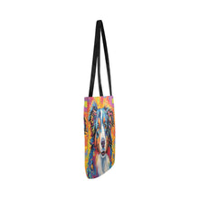 Load image into Gallery viewer, Psychedelic Palette Australian Shepherd Shopping Tote Bag-Accessories-Accessories, Australian Shepherd, Bags, Dog Dad Gifts, Dog Mom Gifts-White-ONESIZE-3