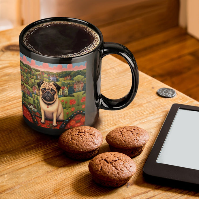 Pug at the Precipice Coffee Mug-ONE SIZE-Black-1