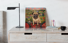 Load image into Gallery viewer, Pug at the Precipice Framed Wall Art Poster-Art-Dog Art, Home Decor, Pug-2