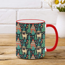 Load image into Gallery viewer, Pug Christmas Tree Delight Christmas Coffee Mug-3