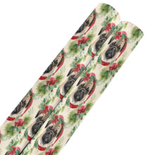 Load image into Gallery viewer, Pug in Holiday Wreath Elegance Christmas Gift Wrapping Paper - 2 Rolls-Christmas Ornament-Christmas,Pug,Wrapping Paper-Pug-5