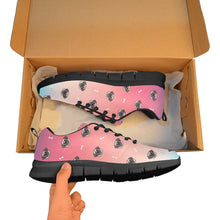 Load image into Gallery viewer, Pug in Shades Parade Women's Breathable Sneakers - 7 Gradients-Footwear-Dog Mom Gifts,Pug,Shoes-32