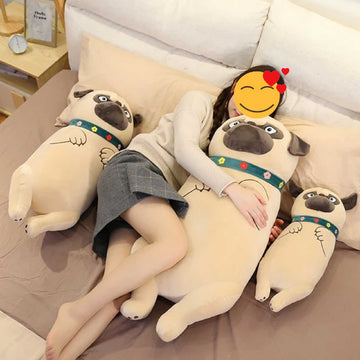 Pug Love Huggable Plush Toy Pillows (Small to Large Size)-Soft Toy-Dogs, Home Decor, Pug, Stuffed Animal-3