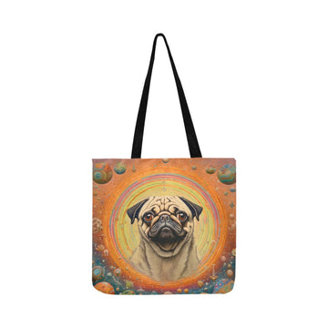 Pug Nebula Shopping Tote Bag-Accessories-Accessories, Bags, Dog Dad Gifts, Dog Mom Gifts, Pug-2