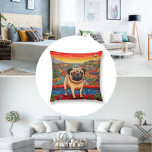 Load image into Gallery viewer, Pug Overlook Plush Pillow Case-Cushion Cover-Dog Dad Gifts, Dog Mom Gifts, Home Decor, Pillows, Pug-8