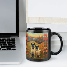 Load image into Gallery viewer, Pug Pair in Autumn&#39;s Embrace Coffee Mug-7