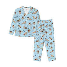 Load image into Gallery viewer, Pug Pajamas for Women - XL Available - Fawn Pugs Doing Yoga-Pajamas-Apparel,Dog Mom Gifts,Pajamas,Pug-11