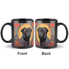 Load image into Gallery viewer, Pug Portrait with Mosaic Halo Coffee Mug-3