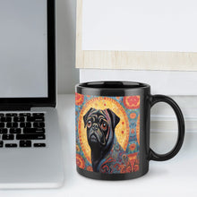 Load image into Gallery viewer, Pug Portrait with Mosaic Halo Coffee Mug-7