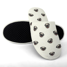 Load image into Gallery viewer, Pug Slippers for Women - Cheerful Pug Charm - Flannel-Accessories,Dog Mom Gifts,Pug,Slippers-13