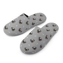 Load image into Gallery viewer, Pug Slippers for Women - Cheerful Pug Charm - Flannel-Accessories,Dog Mom Gifts,Pug,Slippers-26