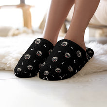Load image into Gallery viewer, Pug Slippers for Women - Cheerful Pug Charm - Flannel-Accessories,Dog Mom Gifts,Pug,Slippers-7