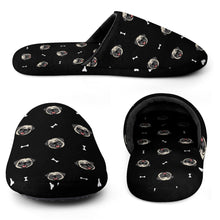 Load image into Gallery viewer, Pug Slippers for Women - Cheerful Pug Charm - Flannel-Accessories,Dog Mom Gifts,Pug,Slippers-9