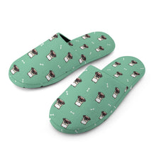 Load image into Gallery viewer, Pug Slippers for Women - Stylish Pug Swag - Flannel-Slippers-16