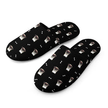 Load image into Gallery viewer, Pug Slippers for Women - Stylish Pug Swag - Flannel-Slippers-30