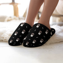 Load image into Gallery viewer, Pug Slippers for Women - Stylish Pug Swag - Flannel-Slippers-35