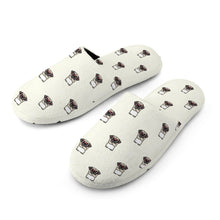 Load image into Gallery viewer, Pug Slippers for Women - Stylish Pug Swag - Flannel-Slippers-3