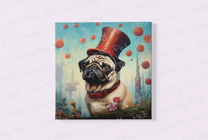 Pug The Magician Framed Wall Art Poster-Art-Dog Art, Home Decor, Pug-4