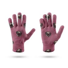 Load image into Gallery viewer, Pug with Shades Charm Touch Screen Gloves-Accessories-Accessories,Dog Dad Gifts,Dog Mom Gifts,Gloves-10