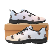 Load image into Gallery viewer, Pug with Shades Charm Women's Breathable Sneakers - 7 Gradients-Footwear-Dog Mom Gifts,Pug,Shoes-30