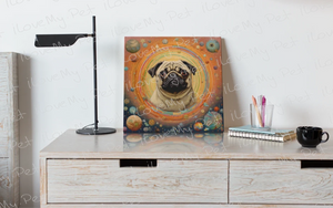 Pug's Celestial Reverie Framed Wall Art Poster-Art-Dog Art, Home Decor, Pug-2