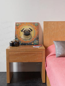 Pug's Celestial Reverie Framed Wall Art Poster-Art-Dog Art, Home Decor, Pug-3